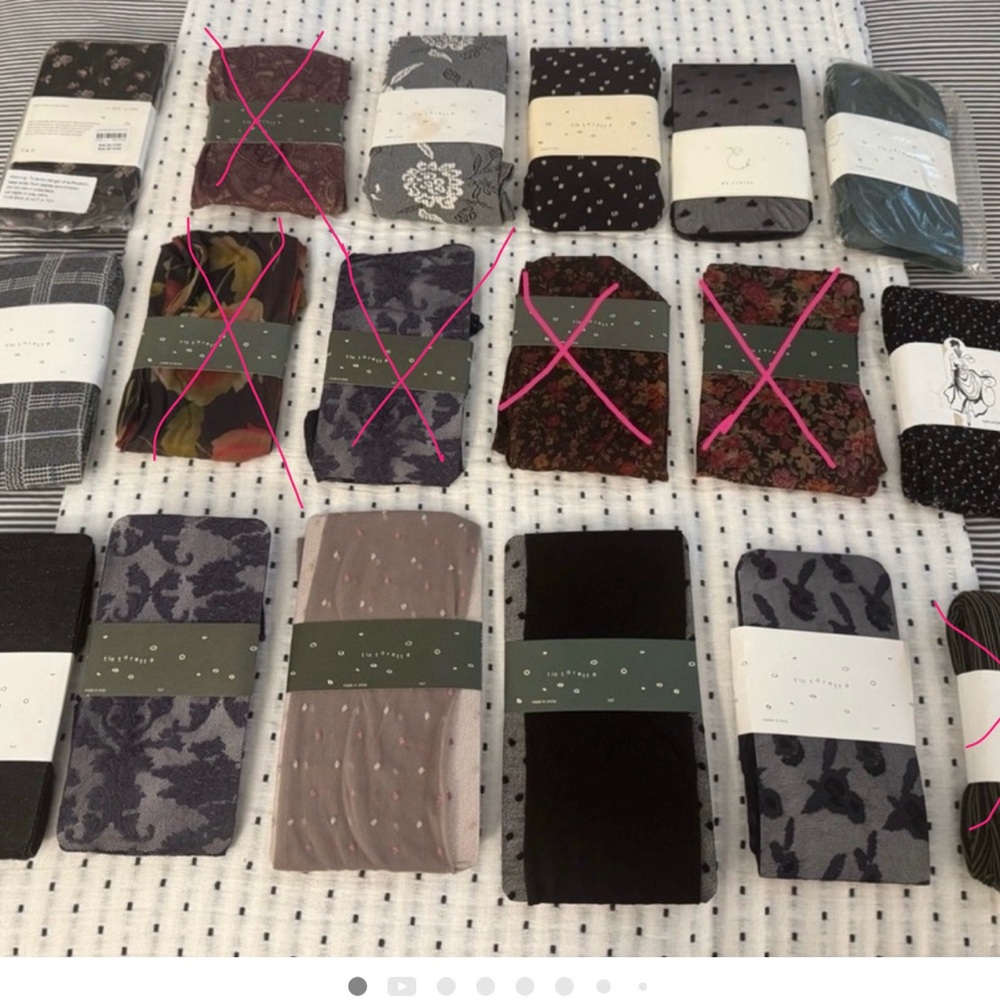 LOT of Anthropologie Patterned Tights - NWT All M/L